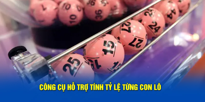 Công cụ hỗ trợ tính tỷ lệ từng con lô 